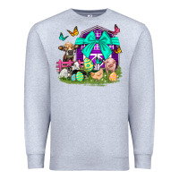 Heather Grey Easter Farm Animal Easter Day Premium Sweatshirt - Neo Western