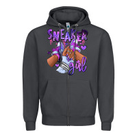 Smoke Purple galaxy sneaker girl Zipper Hoodie - RanaPortraitStore