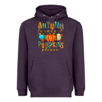 Plum autumn leaves and pumpkins please Heavyweight Hoodie - Zillion Design Studio