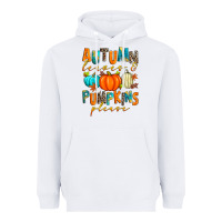 White autumn leaves and pumpkins please Heavyweight Hoodie - Zillion Design Studio