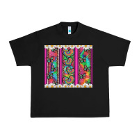 Black tie dye hearts and butterfly with flowers Urban Heavy Tee - Artiststas