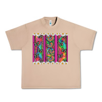 Burro tie dye hearts and butterfly with flowers Urban Heavy Tee - Artiststas