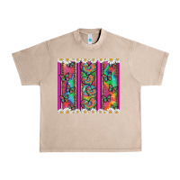 French Oak tie dye hearts and butterfly with flowers Urban Heavy Tee - Artiststas