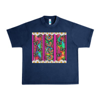 Tie Dye Hearts And Butterfly With Flowers Urban Heavy Tee | Teevron