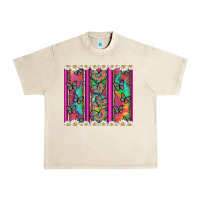 Sandshell tie dye hearts and butterfly with flowers Urban Heavy Tee - Artiststas