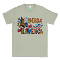 Matcha god  bless america with cross Classic Tee - RanaPortraitStore