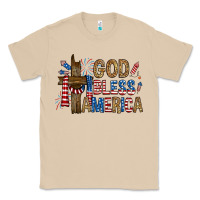 Mushroom god  bless america with cross Classic Tee - RanaPortraitStore