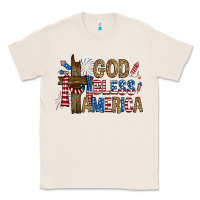 Natural god  bless america with cross Classic Tee - RanaPortraitStore