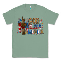 Sage god  bless america with cross Classic Tee - RanaPortraitStore