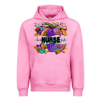 Fuchsia Pink halloween nurse pumpkin Urban Hoodie - NancyCooperArtShop