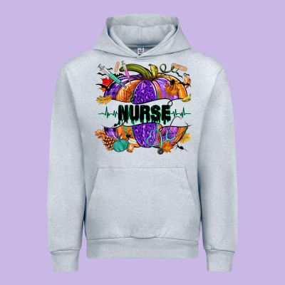 Halloween Nurse Pumpkin Urban Hoodie Designed By Nancycooperartshop