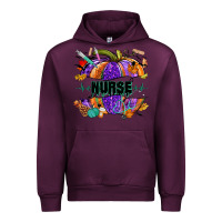 Mauve Wine halloween nurse pumpkin Urban Hoodie - NancyCooperArtShop