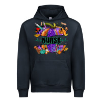Navy halloween nurse pumpkin Urban Hoodie - NancyCooperArtShop
