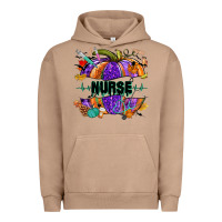 Pigment Burro halloween nurse pumpkin Urban Hoodie - NancyCooperArtShop