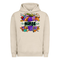 Pigment French Oak halloween nurse pumpkin Urban Hoodie - NancyCooperArtShop