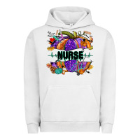 Pigment Lunar Rock halloween nurse pumpkin Urban Hoodie - NancyCooperArtShop