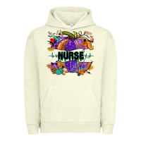 Pigment Pistachio halloween nurse pumpkin Urban Hoodie - NancyCooperArtShop