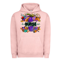 Pigment Salmon halloween nurse pumpkin Urban Hoodie - NancyCooperArtShop