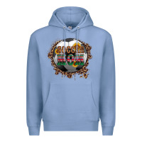 Colony Blue soccer mom with serape and leopard Premium Hoodie - Artiststas