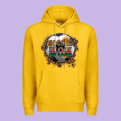 Soccer Mom With Serape And Leopard Premium Hoodie Designed By Artiststas