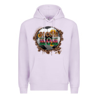 Lilac soccer mom with serape and leopard Premium Hoodie - Artiststas