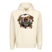 Sandshell soccer mom with serape and leopard Premium Hoodie - Artiststas