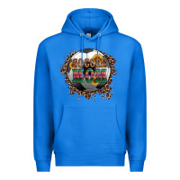 True Royal soccer mom with serape and leopard Premium Hoodie - Artiststas