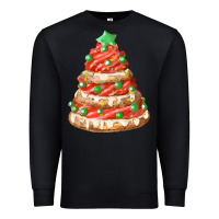 Black red christmas cookie cake fa element Premium Sweatshirt - FaDigitalArtStudio