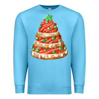 Ocean Blue red christmas cookie cake fa element Premium Sweatshirt - FaDigitalArtStudio