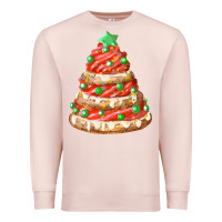 Pale Pink red christmas cookie cake fa element Premium Sweatshirt - FaDigitalArtStudio