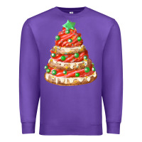 Purple red christmas cookie cake fa element Premium Sweatshirt - FaDigitalArtStudio