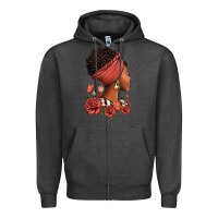 Charcoal Heather She who kneels before god can stand before anyone Zipper Hoodie - RanaPortraitStore