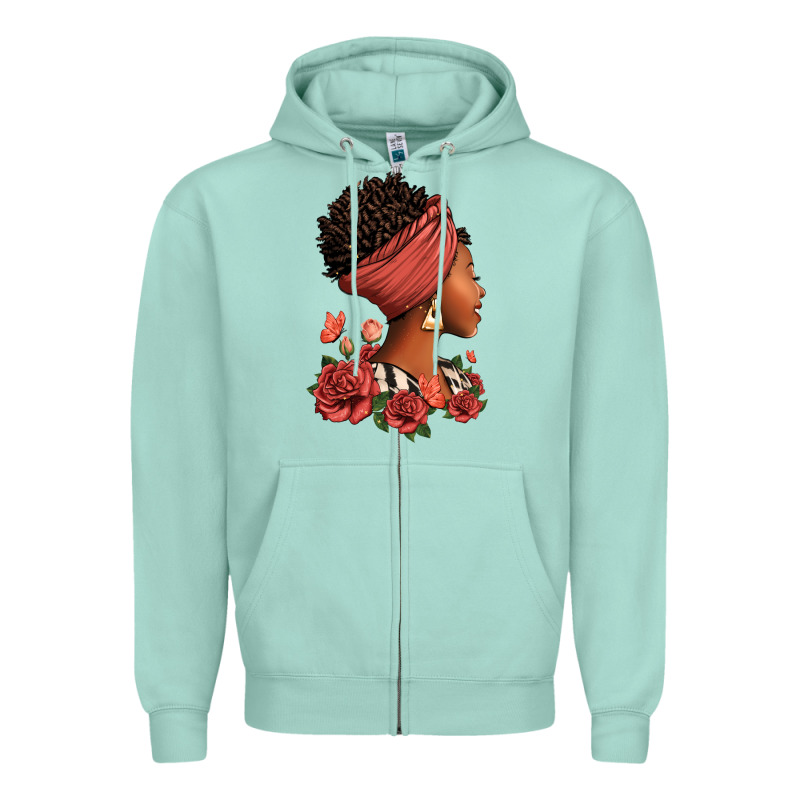 She Who Kneels Before God Can Stand Before Anyone Zipper Hoodie by RanaPortraitStore | Teevron