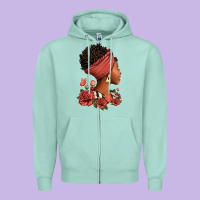 Zipper Hoodie She who kneels before god can stand before anyone