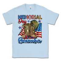 Dusty Blue memorial day honor remember Classic Tee - RanaPortraitStore