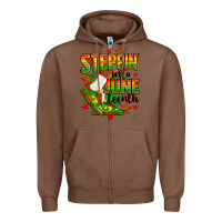 Chestnut Steppin' into Juneteenth Zipper Hoodie - RanaPortraitStore