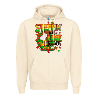 Sandshell Steppin' into Juneteenth Zipper Hoodie - RanaPortraitStore