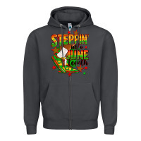 Smoke Steppin' into Juneteenth Zipper Hoodie - RanaPortraitStore