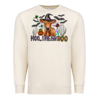 Sandshell Moo I Mean Boo Premium Sweatshirt - CowhideDigitalArt