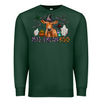 Sports Green Moo I Mean Boo Premium Sweatshirt - CowhideDigitalArt