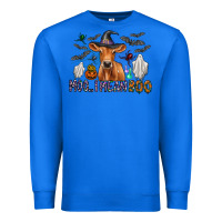True Royal Moo I Mean Boo Premium Sweatshirt - CowhideDigitalArt