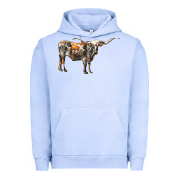 Pigment Grape Ice Texas Longhorn Cow Urban Hoodie - LillyAllenDesigns
