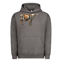 Pigment Tornado Texas Longhorn Cow Urban Hoodie - LillyAllenDesigns