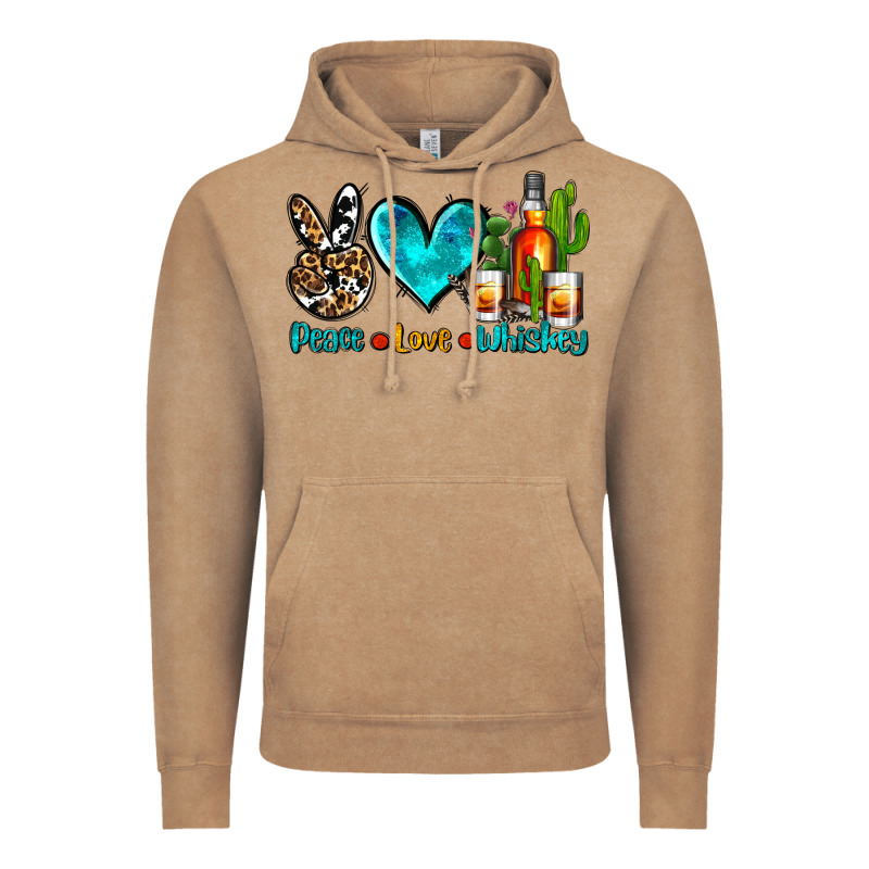 Peace Love Whiskey Vintage Hoodie by AdoDesignShop | Teevron