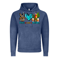 Vintage Denim peace love whiskey Vintage Hoodie - AdoDesignShop