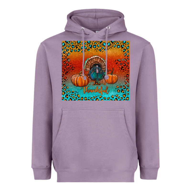 Thankful With Turkey And Pumpkins Heavyweight Hoodie by RanaPortraitStore | Teevron
