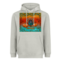Moon Dust thankful with turkey and pumpkins Heavyweight Hoodie - RanaPortraitStore