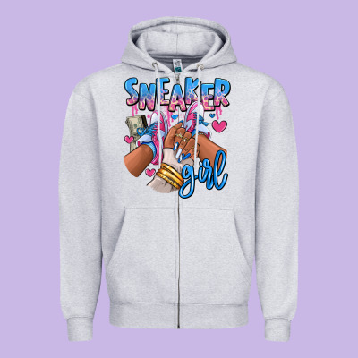 Zipper Hoodie Sneaker girl afro woman