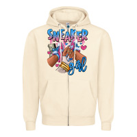 Sandshell Sneaker girl afro woman Zipper Hoodie - RanaPortraitStore