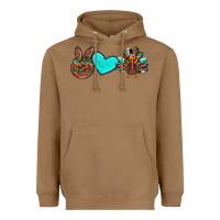 Toasted Coconut peace love thanksgiving turkey Heavyweight Hoodie - RanaPortraitStore